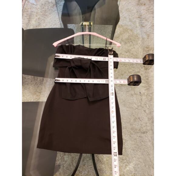 American Threads Dress Women Medium Black Strapless Mini Bow Party Cocktail - Picture 11 of 11